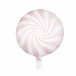 Party Deco Candy Land / Ice Cream Pastel Pink Candy Foil Balloon
