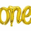 Party Deco Gold One Foil Balloon