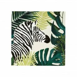 Talking Tables Tropical Palm Zebra Cocktail Napkins