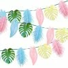 Talking Tables Pastel Tropical Palm Leaf Paper Garland
