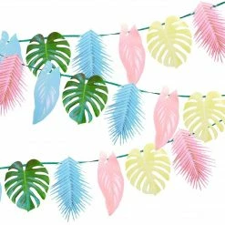 Talking Tables Pastel Tropical Palm Leaf Paper Garland