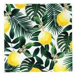 Talking Tables Tropical Palm Lemon Napkins Tabletop