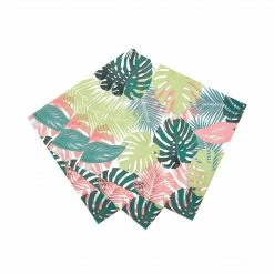 Talking Tables Tabletop Pastel Tropical Palm Leaf Paper Napkins