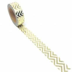Cotton Candi Washi Tape - Foil - Gold Chevron
