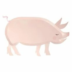 Meri Meri Tabletop On The Farm Pig Plates (12)