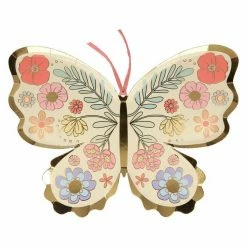Meri Meri Tabletop Floral Butterfly Plates (8)