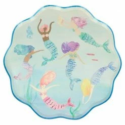 Meri Meri Mermaid Swimming Plates (8)