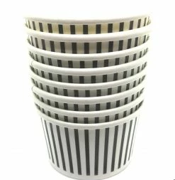 Cape Cup Tabletop Mini Black Stripe Treat Cups 90ml (8)