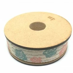 Dazzling Daisies Cotton Ribbon - Rose Script