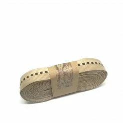 WeaveWell Ribbon - Petersham Laddered - Beige / Choc / Cream