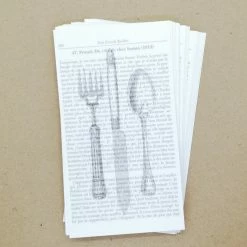 Must Love Party DIY French Vintage Cutlery Gift Tags / Place Cards (25 Pk)