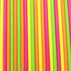 Must Love Party Pop Of Colour - Tropical Brights Paper Straws