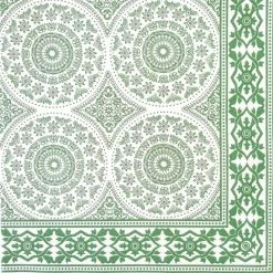 Tavola Tabletop Shweshwe Green Airlaid Napkins (25)