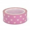 Cotton Candi Washi Tape - Pink With White Heart