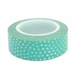 Cotton Candi Washi Tape - Teal With Dot