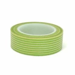 Cotton Candi Washi Tape - Lime Green Stripe