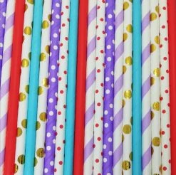 Must Love Party Pop Of Colour - Up And Away Paper Straws