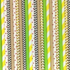 Must Love Party Pop Of Colour - Woodlands Paper Straws