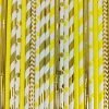 Must Love Party Pop Of Colour - Golden Glow Paper Straws