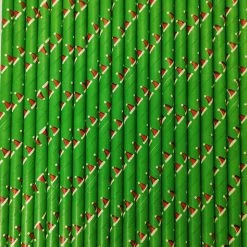 Must Love Party Pop Of Colour - Red Christmas Hats Paper Straws