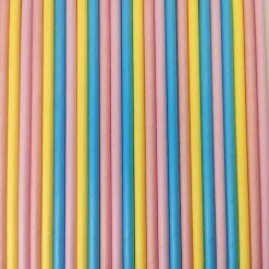Must Love Party Pop Of Colour - Pastel Mix Paper Straws