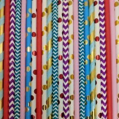 Must Love Party Pop Of Colour - Hot Air Balloon Paper Straws