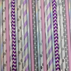 Must Love Party Pop Of Colour - Iridescent Mermaid Paper Straws