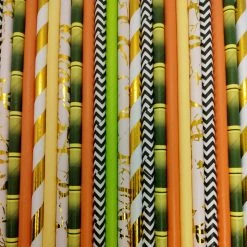 Must Love Party Pop Of Colour - Jungle Vibes Paper Straws