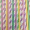 Must Love Party Pop Of Colour - Pastel Rainbow Paper Straws