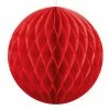 Party Deco Alice In Wonderland Honeycomb Ball Red
