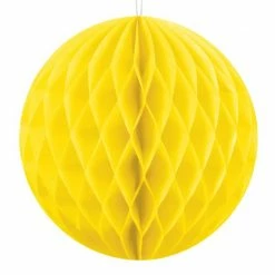 Party Deco Alice In Wonderland Honeycomb Ball Yellow