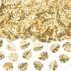 Party Deco Tropical Luxe Metallic Gold Monstera Confetti