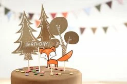 Party Deco Woodland Cake Toppers