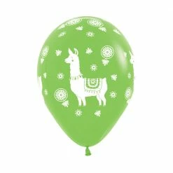 SA Balloons Lime Green Llama Balloons (3)