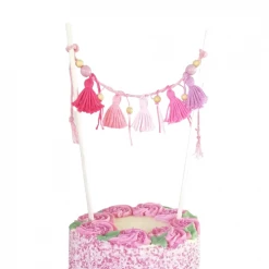 Must Love Party Mini Tassels And Beads Cake Bunting (SELECT YOUR COLOUR/THEME)