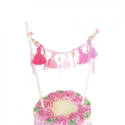Must Love Party Mini Tassels And Beads Cake Bunting (SELECT YOUR COLOUR/THEME)