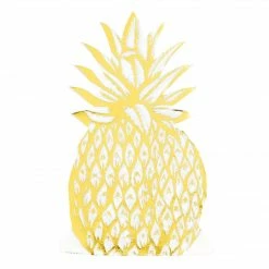 Talking Tables Modern Metallics Pineapple Shaped Napkins Tabletop