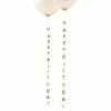 Ginger Ray Autumn Gold Foiled Happy Birthday Balloon Tails (5)