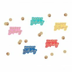 Ginger Ray Construction Multicoloured Happpy Birthday Confetti