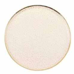 Ginger Ray Peach & Gold Party Paper Plates Tabletop