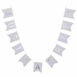 Ginger Ray Silver Foiled Just Married Bunting