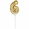 Party Express Balloon Cake Toppers Mini Gold Six Balloon Cake Topper