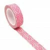 Cotton Candi Washi Tape - Pink Damask