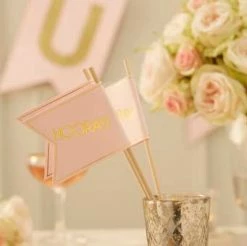 Ginger Ray Pink Wedding Flags Sale