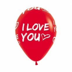 Laceys I Love You On Red Latex Balloons Balloonery