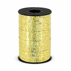 Party Deco Balloonery Gold Sparkle Balloon Ribbon (SELECT HOW MANY METRES)