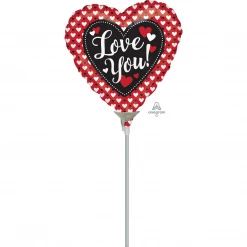 SA Balloons Balloonery Mini Heart To Heart Foil Balloon