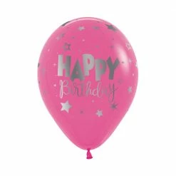 SA Balloons Happy Birthday Fantasy Fuchsia Balloons (3)