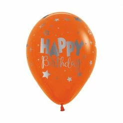 SA Balloons Construction Happy Birthday Fantasy Orange Balloons (3)