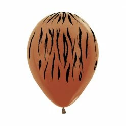 SA Balloons Metallic & Fashion Solid Animal Print Balloons (4) Safari